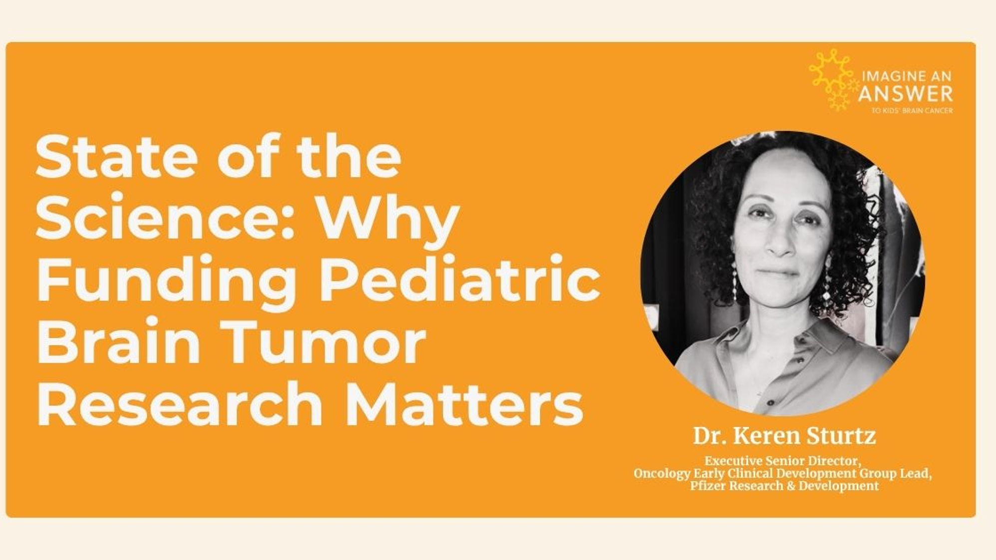 State of the Science with Dr. Keren Sturtz (Pfizer)